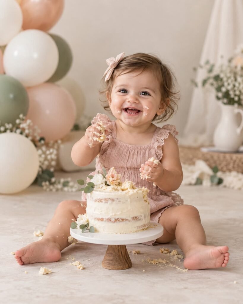 Capture the momnets Cake Smash Photo Session